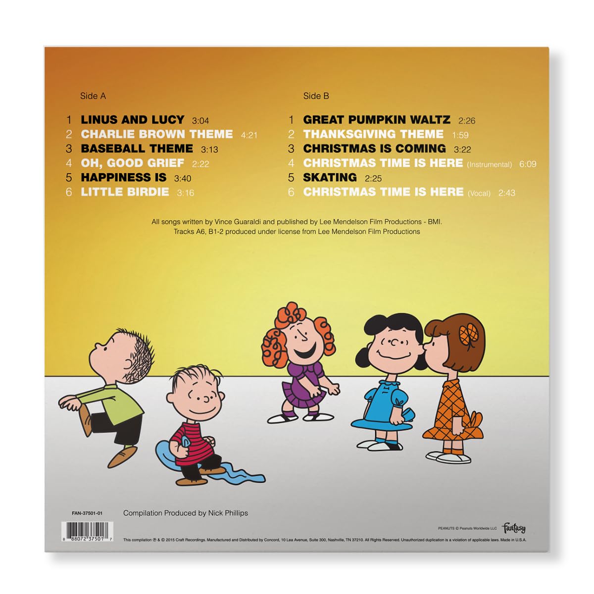 Vince Guaraldi Trio - Peanuts Greatest Hits 75th Anniversary Edition Picture Disc