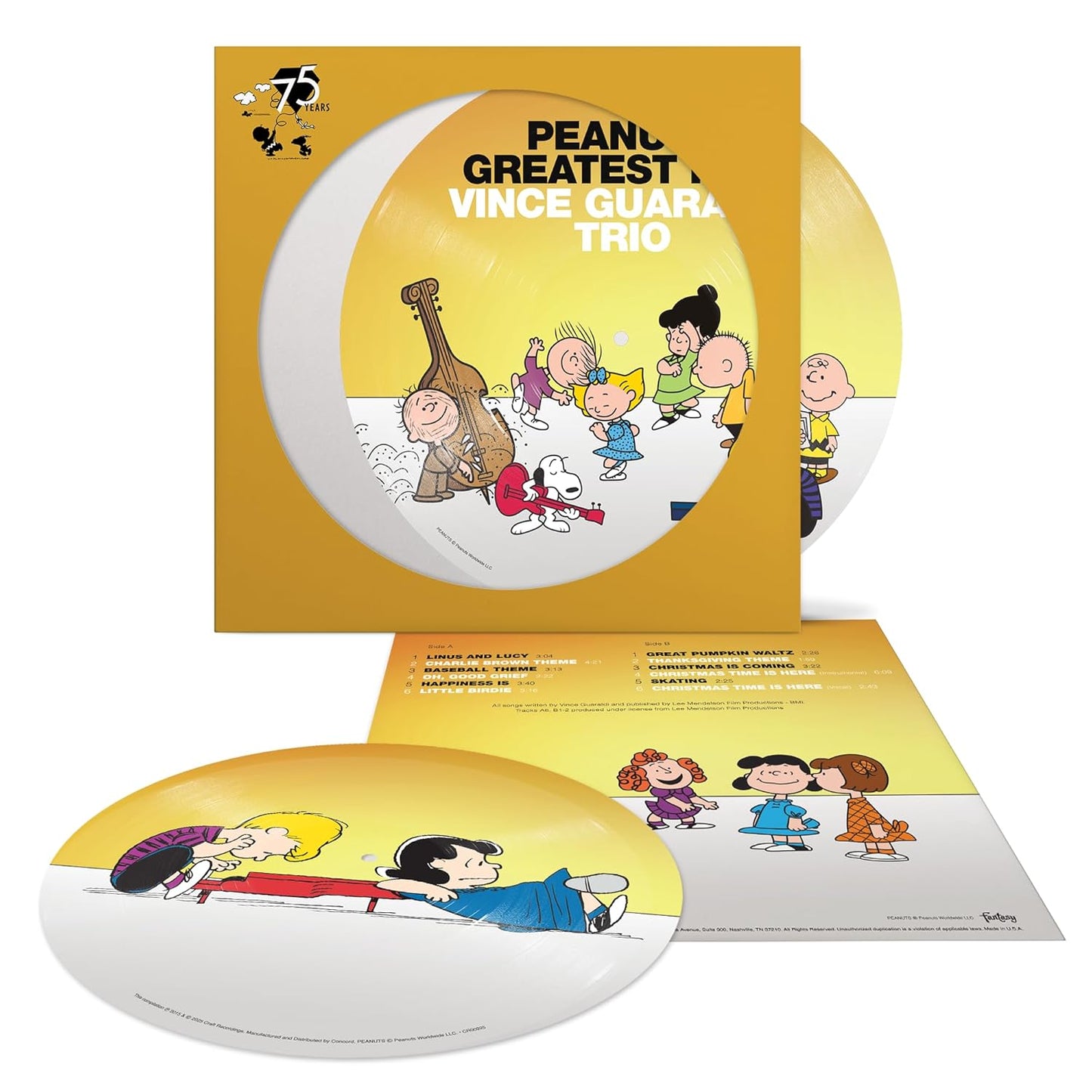 Vince Guaraldi Trio - Peanuts Greatest Hits 75th Anniversary Edition Picture Disc